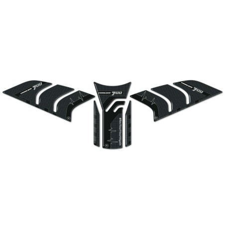 Kit de 3 pegatinas para depósito de moto en resina gel 3D compatibles con Yamaha Tracer 700