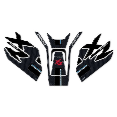 KIT F900 XR - 3 adesivi gel 3D protezioni serbatoio moto compatibili BMW F900XR