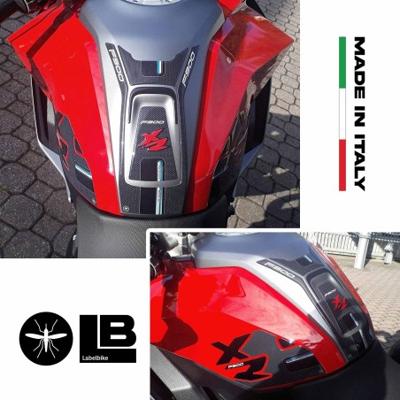 KIT F900 XR - 3 adesivi gel 3D protezioni serbatoio moto compatibili BMW F900XR