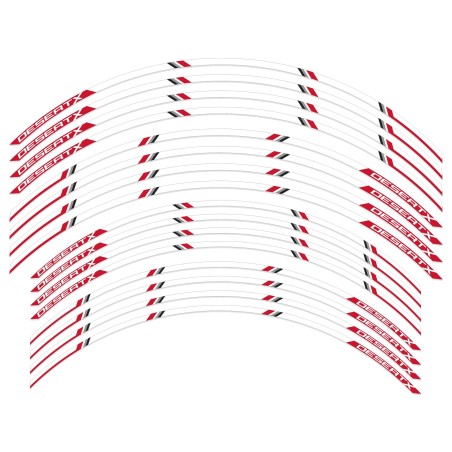 Adhesive strips kit for 21-18 motorcycle wheel rims compatible with Ducati Desertx