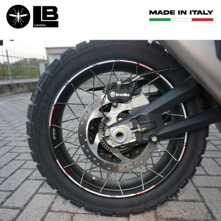 Klebestreifen-Set für Motorradfelgen 21–18, kompatibel mit Ducati Desertx
