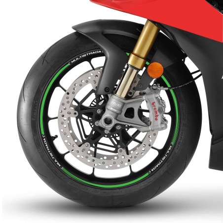 Kit de tiras adhesivas para llantas de moto de 17" compatibles con Ducati Multistrada 