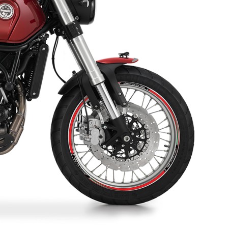 Kit strisce adesive cerchi ruote moto compatibili con Benelli Leoncino 500 trail
