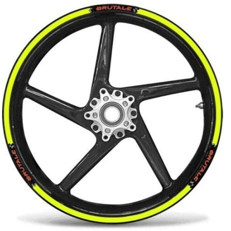 KLEBESTREIFEN-KIT kompatibel mit 17 MOTORRADFELGEN MV AGUSTA BRUTALE – FLUO GELB