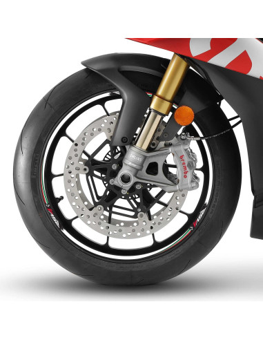 KLEBESTREIFEN-KIT kompatibel für FELGEN 17 MOTORRÄDER APRILIA RSV4 Tuning-Aufkleber