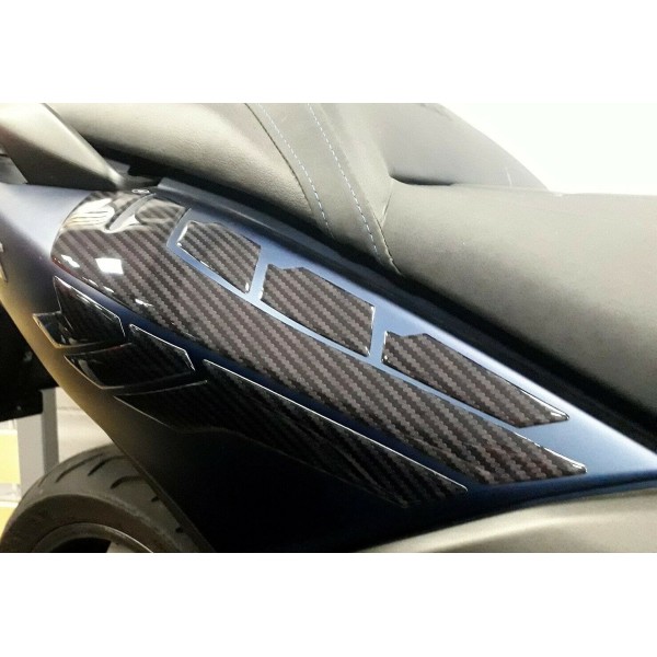KIT ADESIVI GEL 3D PROTEZIONI FIANCHI CODA compatibili YAMAHA TMAX 530 dal 2017 