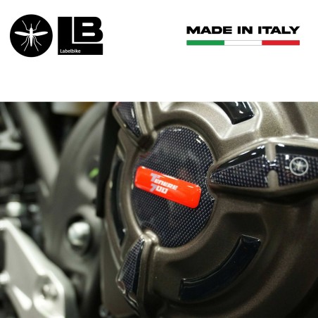 Kit de pegatinas de gel 3D para protectores laterales de cárter de moto compatible con Yamaha Tenere 700