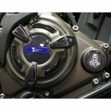 Kit de pegatinas de gel 3D para protectores laterales de cárter de moto compatible con Yamaha Tenere 700