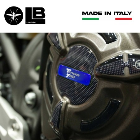 Kit de pegatinas de gel 3D para protectores laterales de cárter de moto compatible con Yamaha Tenere 700