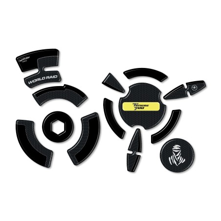 3D-Gel-Aufkleber-Set für Motorrad-Kurbelgehäuse-Seitenschutz, kompatibel mit Yamaha Tenere 700