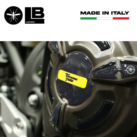 Kit de pegatinas de gel 3D para protectores laterales de cárter de moto compatible con Yamaha Tenere 700