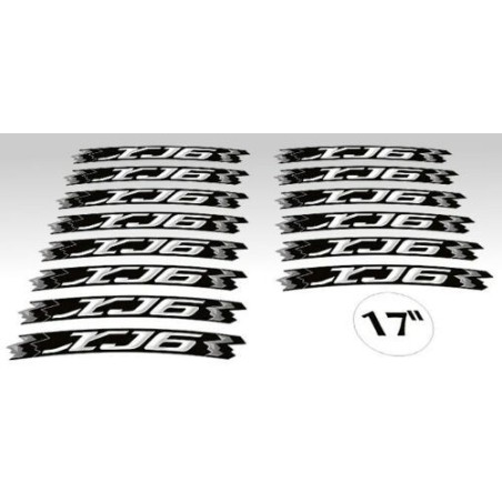 KIT STRISCE ADESIVE compatibili per CERCHI 17 MOTO YAMAHA XJ6 GIALLO FLUO