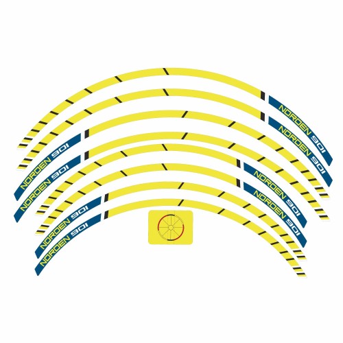 Adhesive strip kit for motorbike rims compatible with Husqvarna Norden 901 2023-25 2