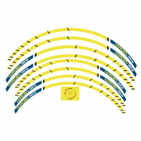 Kit strisce adesive per cerchi moto compatibili con Husqvarna Norden 901 2023