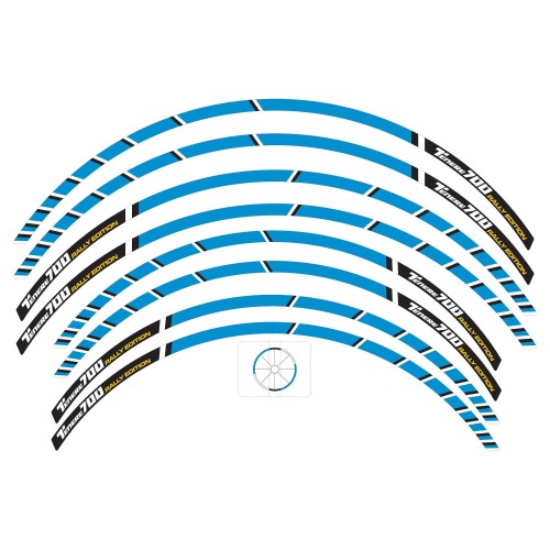 Kit de bandes adhésives pour jantes moto compatibles Yamaha Tenere 700 Rally Edition 2