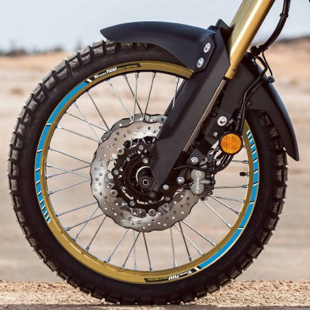 Kit strisce adesive per cerchi moto compatibili Yamaha Tenere 700 Rally Edition