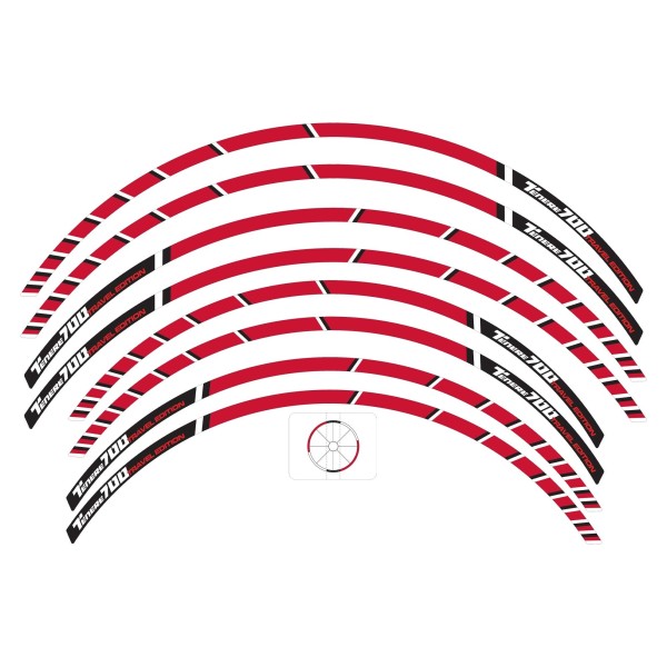 Kit strisce adesive per cerchi moto compatibili Yamaha Tenere 700 Travel Edition