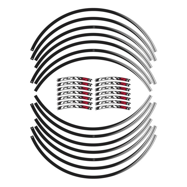 Kit strisce adesive per cerchi ruote 17" compatibili con Suzuki GSXS 750-1000