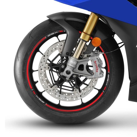 Kit tiras adhesivas para llantas de 17" compatible con Suzuki GSXS 950-1000