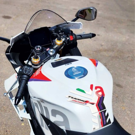 Paraserbatoio 3D protezione moto compatibile con Aprilia Tuono V4 Factory 2023