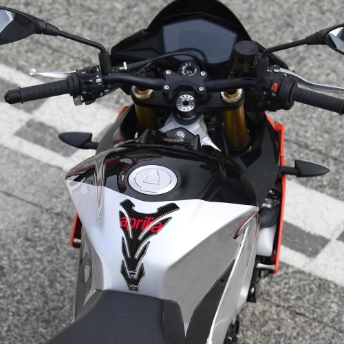 ADHESIVOS PROTECCIÓN DEPÓSITO 3D EN CARBONO para MOTO APRILIA ROJO