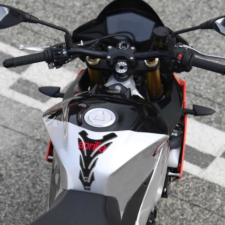 ADHESIVOS PROTECCIÓN DEPÓSITO 3D EN CARBONO para MOTO APRILIA ROJO