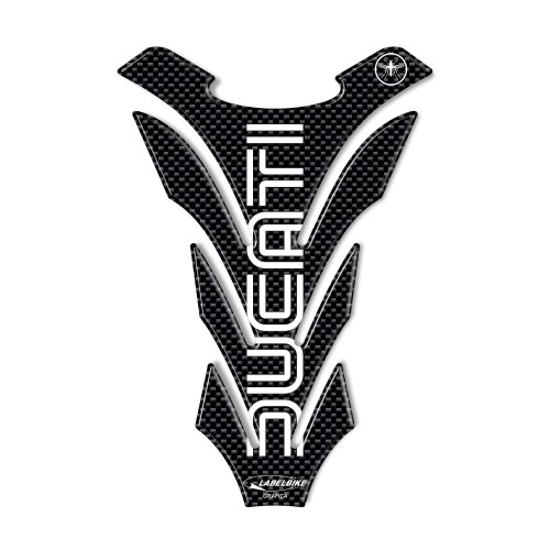 PARASERBATOIO ADESIVI 3D Carbonio SERBATOIO Compatibile MOTO DUCATI OLD Style