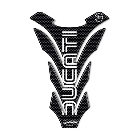 ADHESIVOS PROTECTOR DE DEPÓSITO 3D Carbono Compatible MOTOCICLETA DUCATI Estilo ANTIGUO