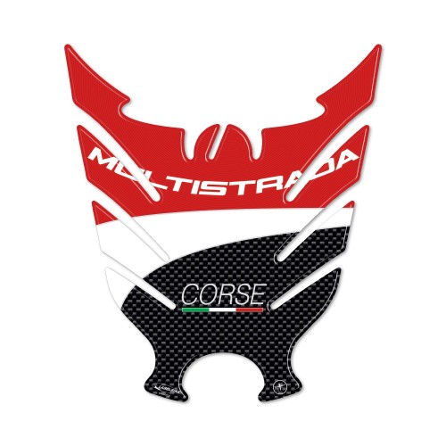 PROTECTOR DE DEPÓSITO 3D PEGATINAS COMPATIBLE MOTO DUCATI CORSE MULTISTRADA 1200 2010-14 2