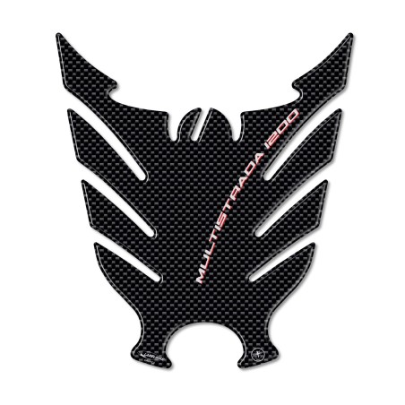 PARASERBATOIO ADESIVI 3D RESINA CARBONIO MOTO DUCATI MULTISTRADA 1200 2010-2014
