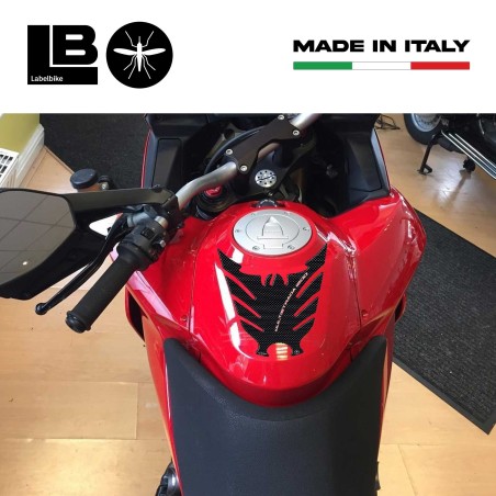 PARASERBATOIO ADESIVI 3D RESINA CARBONIO MOTO DUCATI MULTISTRADA 1200 2010-2014