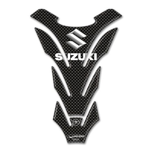 PARASERBATOIO ADESIVI In RESINA 3D CARBONIO PROTEZIONE SERBATOIO per MOTO SUZUKI