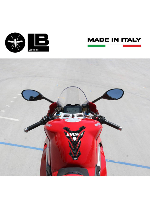 ADHESIVOS PROTECCIÓN DEPÓSITO en Resina 3D Protección DEPÓSITO para MOTOCICLETAS DUCATI DE CARBONO 2