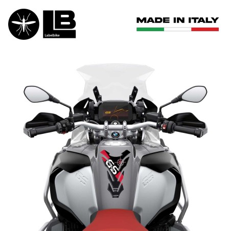PROTECTOR DE DEPÓSITO ADHESIVO 3D para DEPÓSITO Compatible con BMW GS CARBON ROJO