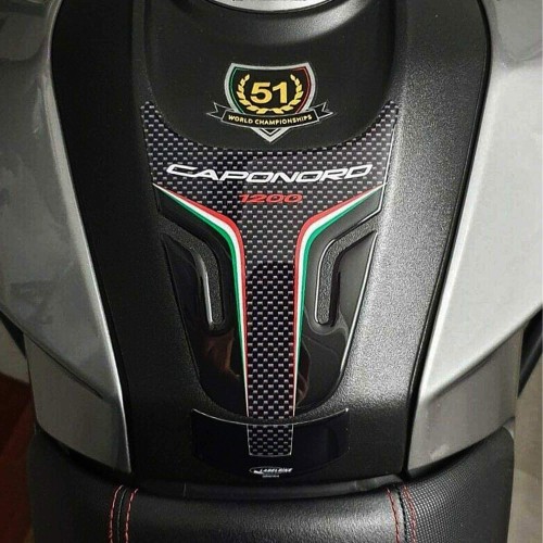 PARASERBATOIO ADESIVO 3D per SERBATOIO MOTO compatibile APRILIA CAPONORD 1200