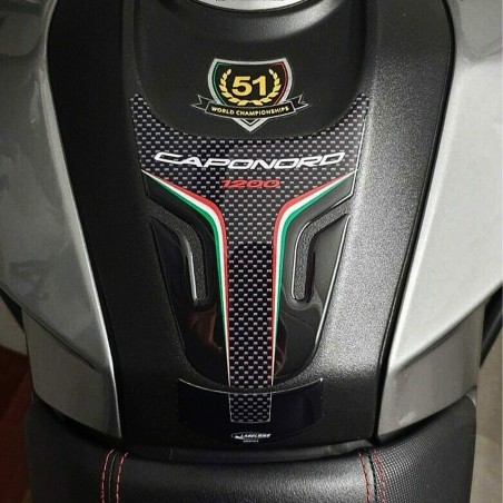 PARASERBATOIO ADESIVO 3D per SERBATOIO MOTO compatibile APRILIA CAPONORD 1200