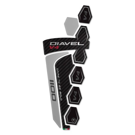 Paraserbatoio Adesivo 3D Protezione moto compatibile con Ducati Diavel v4 2023