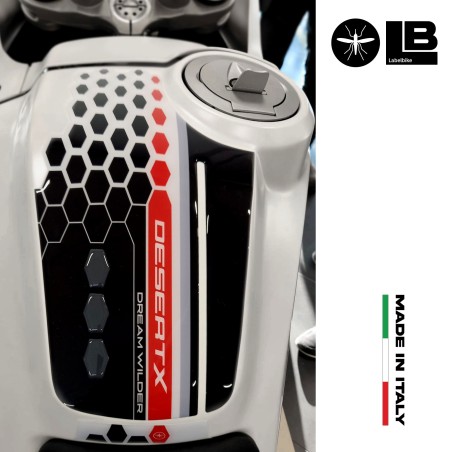 Paraserbatoio Adesivo 3D Protezione serbatoio compatibile con Ducati DesertX