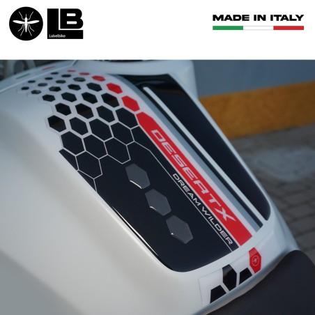 Paraserbatoio Adesivo 3D Protezione serbatoio compatibile con Ducati DesertX
