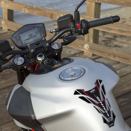 Paraserbatoio adesivo 3D protezione serbatoio moto compatibile Aprilia Shiver