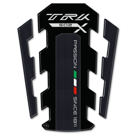 Paraserbatoio adesivo 3D serbatoio moto compatibile Benelli TRK 502x - nero