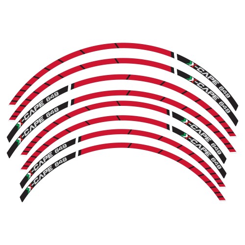 Adhesive strip kit for motorbike rims compatible with Moto Morini X-CAPE 2022 2