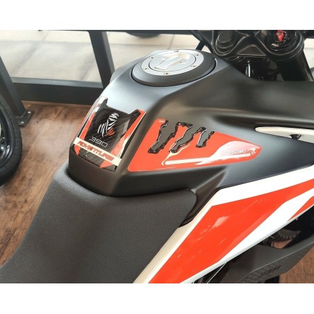 Paraserbatoio adesivo in resina gel 3D per moto compatibile KTM 390 adventure 