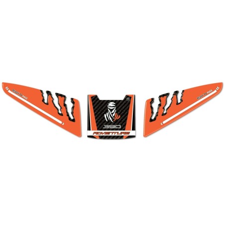 Paraserbatoio adesivo in resina gel 3D per moto compatibile KTM 390 adventure 