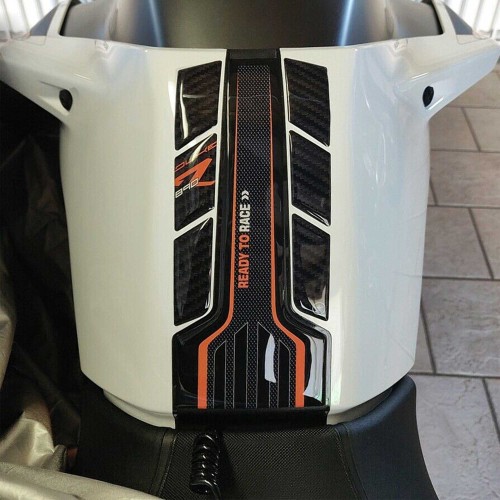 PARASERBATOIO adesivo in resina gel 3D per MOTO compatibile KTM 890 DUKE R naked