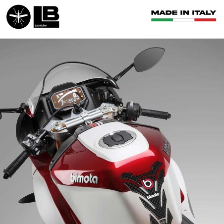 BIMOTE TANK PAD PEGATINAS DE RESINA DE CARBONO 3D compatibles con MOTOCICLETAS