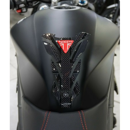 Paraserbatoio gel 3D per moto compatibile Triumph Speed Triple 1050 union jack 