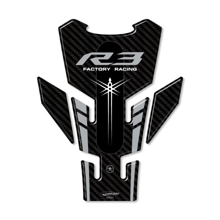 Protector de depósito de gel 3D Protección del depósito para motos compatible con Yamaha R3 2019-2023