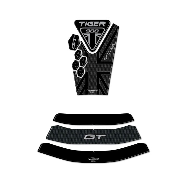 Kit de pegatinas protectoras para depósito de motocicleta 3D compatible con Triumph Tiger 900 GT