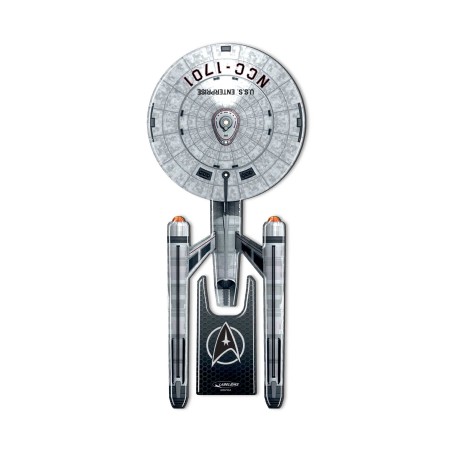 PARASERBATOIO in resina gel 3D ADESIVO MOTO STAR TREK U.S.S. ENTERPRISE NCC 1701